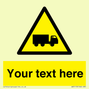 Custom Lorry Hazard Sign